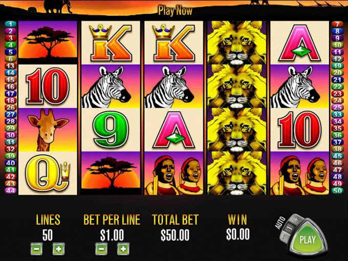 50 lions slot review