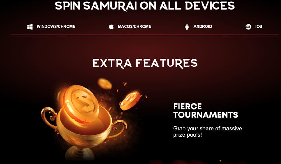 Spin Samurai Features