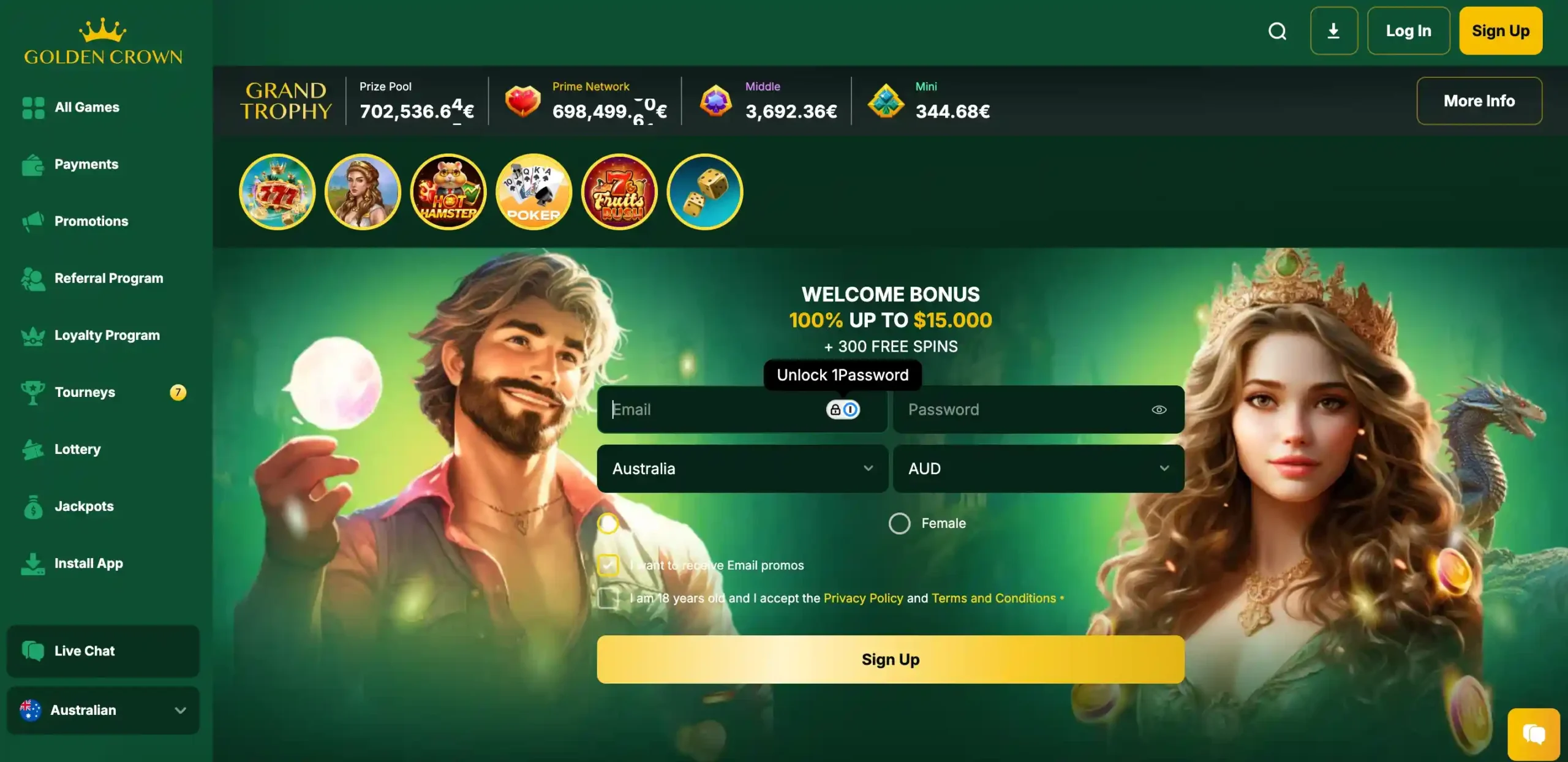 golden crown casino australia review