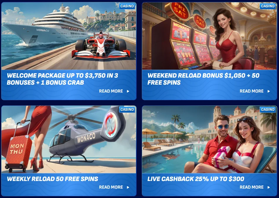 Wonaco Bonuses