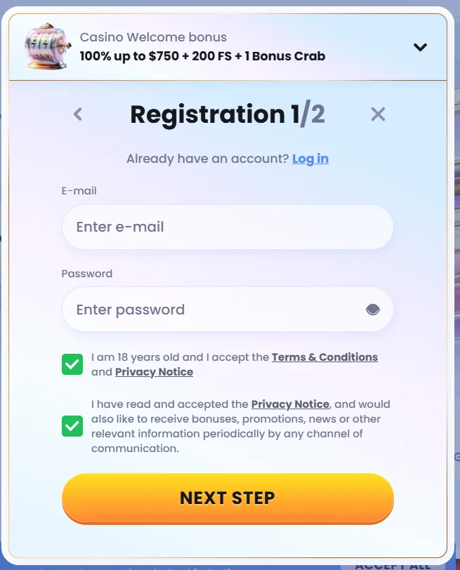 CasinoLab Registration