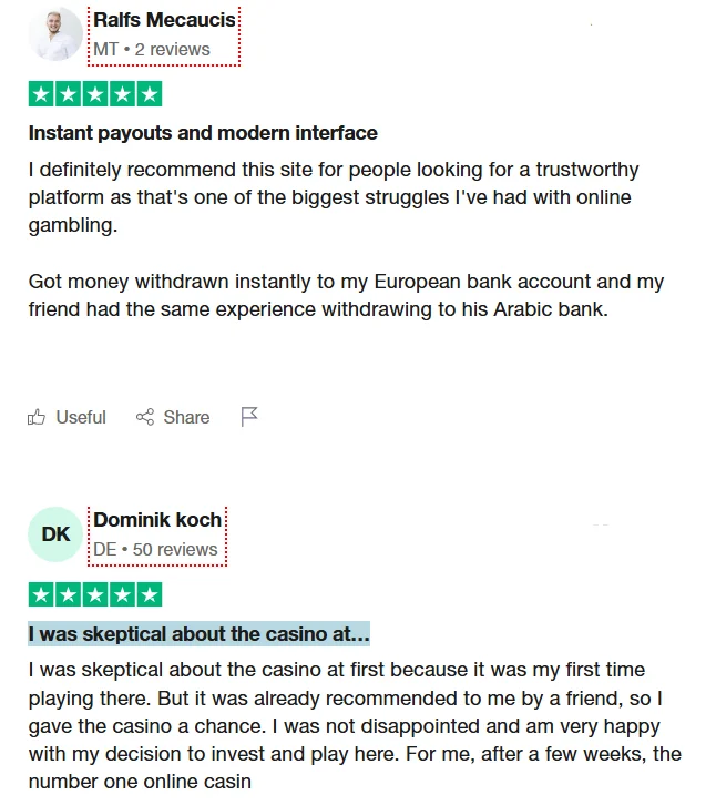 Customer Reviews about Axe Casino