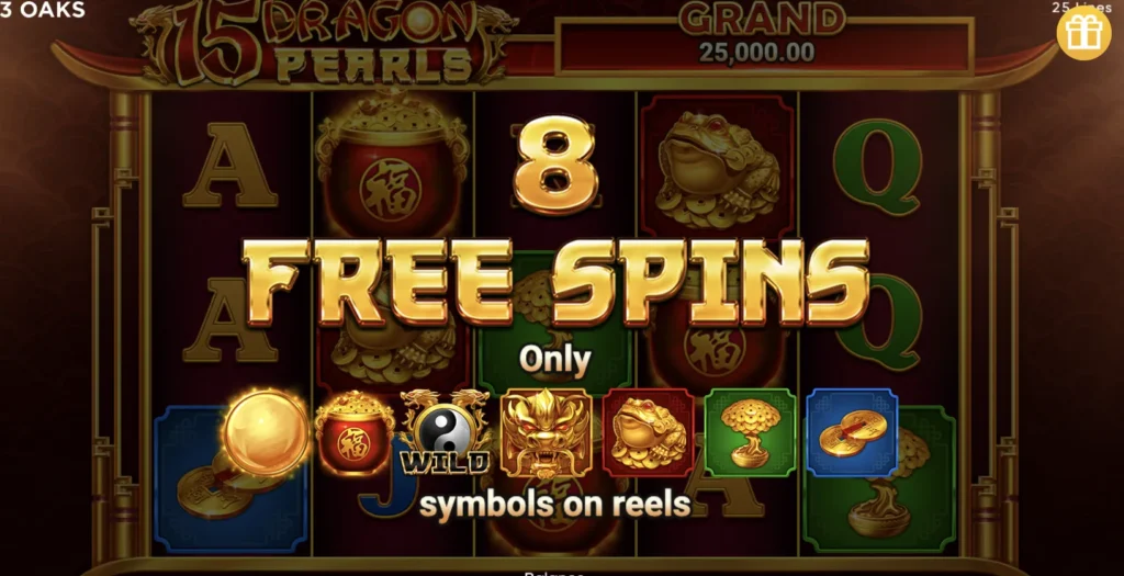 15 dragon pearls free spins